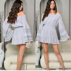 H.P. OFF SHOULDER ROMPER